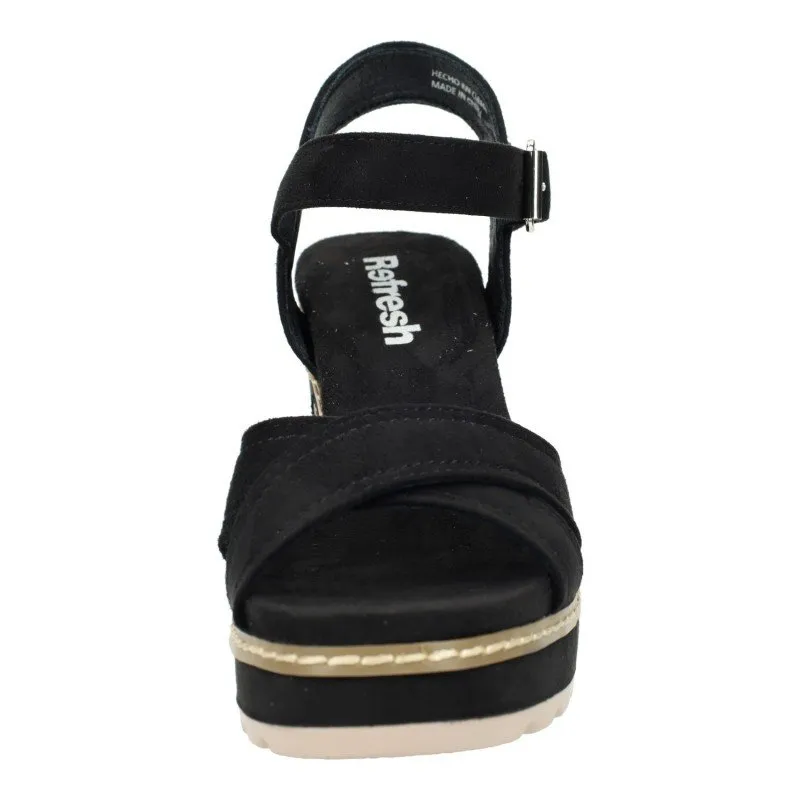 171560 Sandalias de tacón color NEGRO