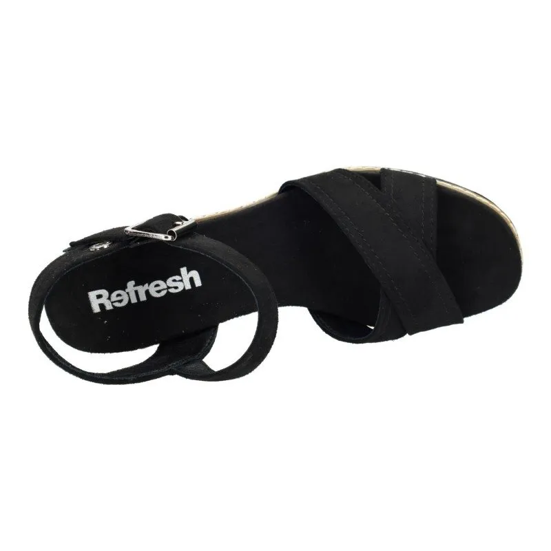 171560 Sandalias de tacón color NEGRO