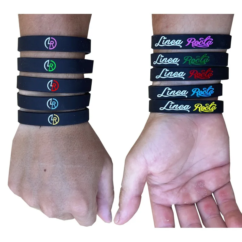 1ª OFERTA: PACK 5 PULSERAS NEGRAS LÍNEA RECTA (9'99€)
