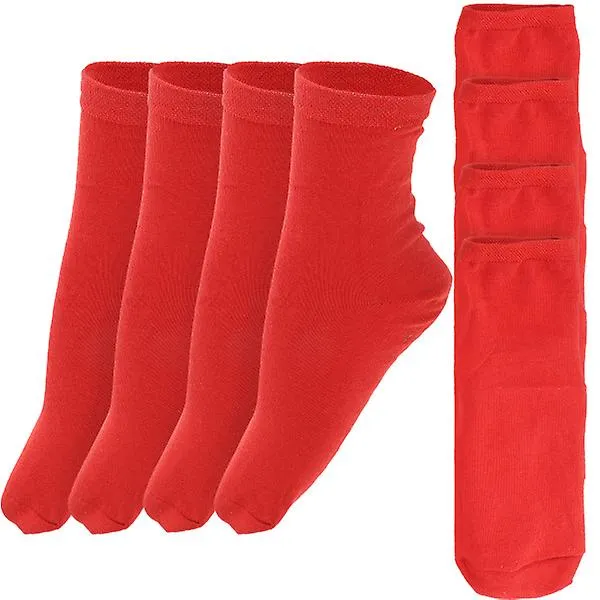 4 PAIRS OF SELFHEATING PADDED COTTON SOCKS FOOT FEET MASSAGER ELASTIC WARM SOCKS