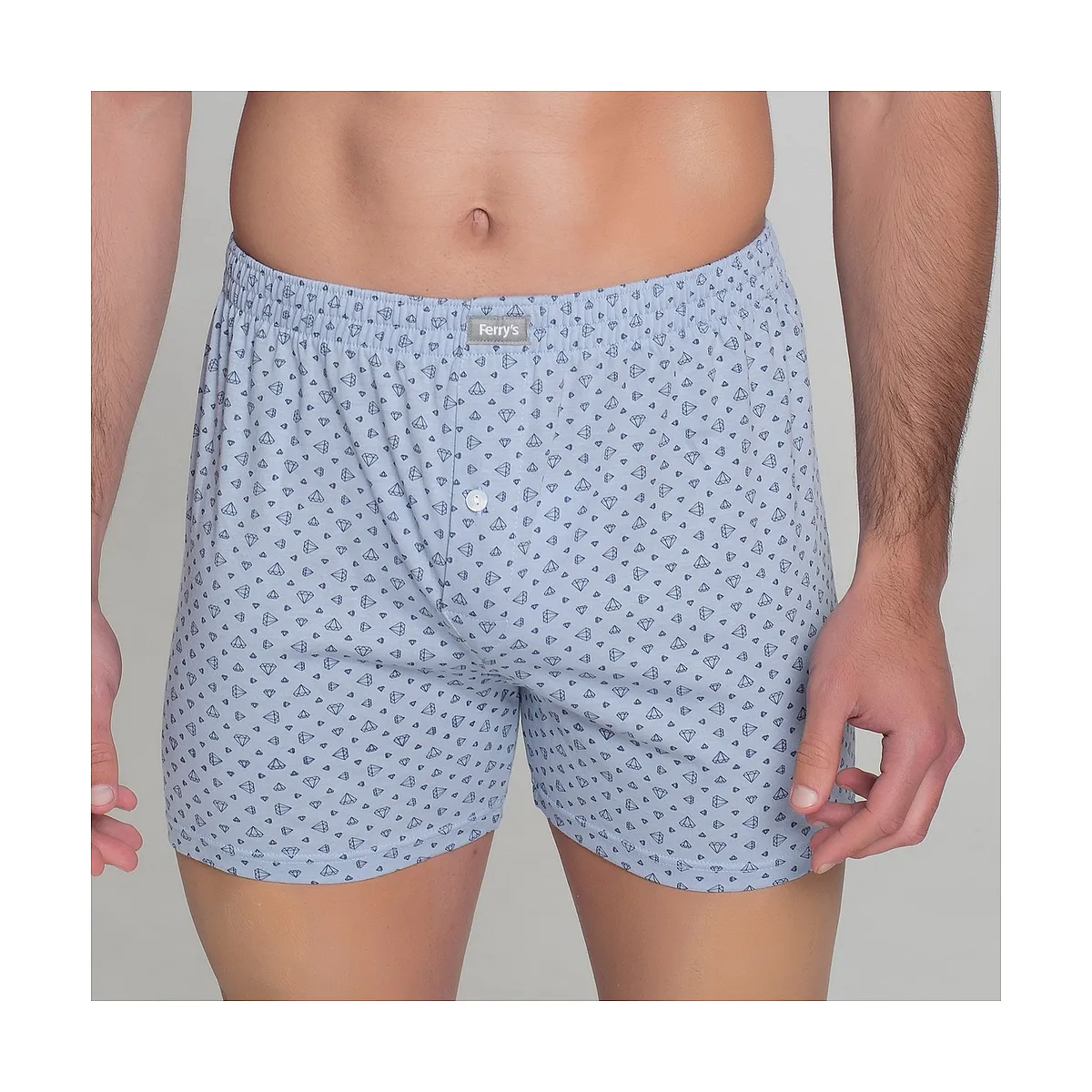 411b PACK 2 BLUE PRINTED BOXERS