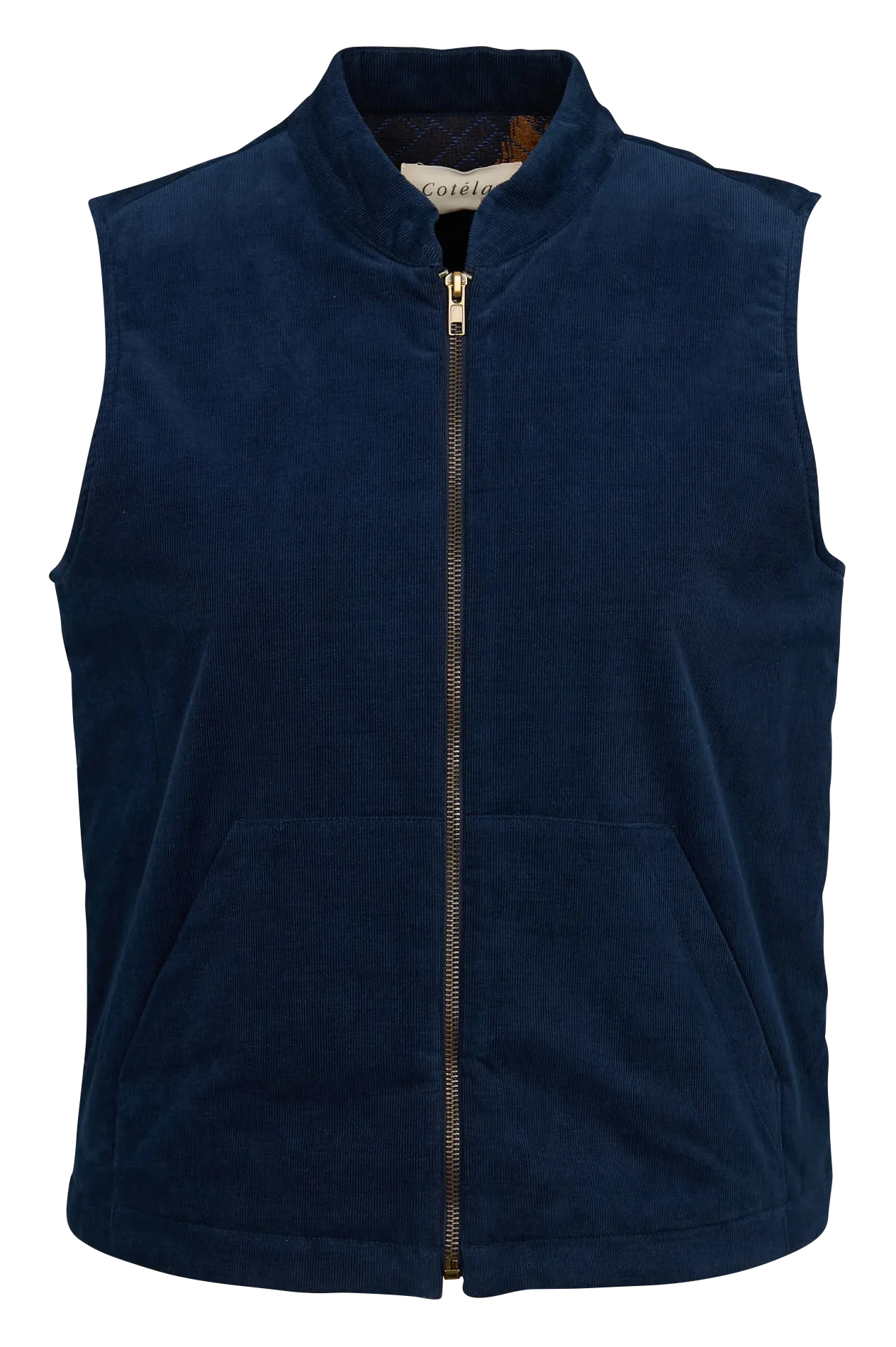 ACOTE MILA  CHAQUETA RECTA CON CUELLO TEDDY DE ALGODóN MEZCLADO EN AZUL