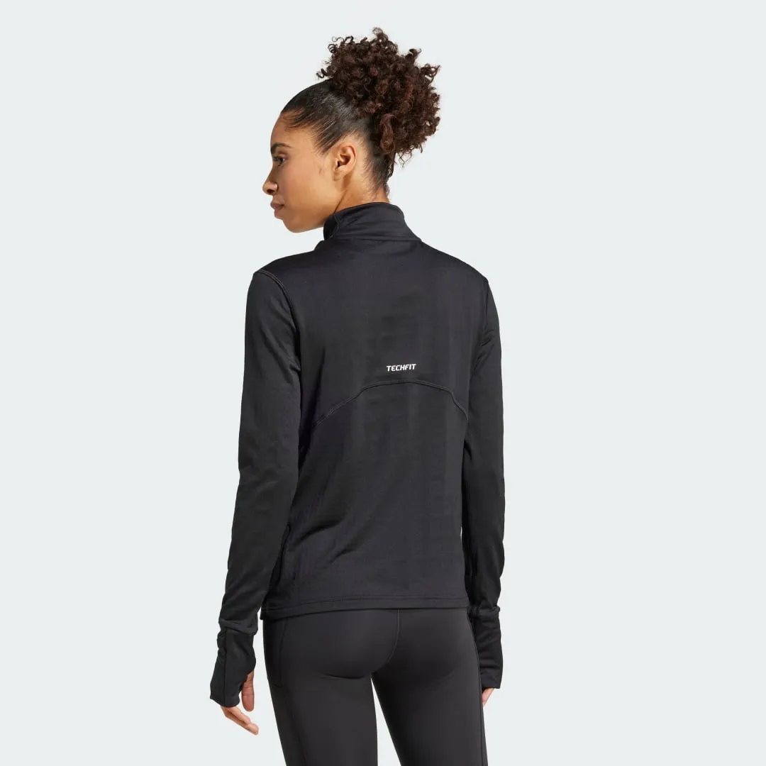 adidas Performance Top TECHFIT COLD.RDY Funnel Neck Long Sleeve