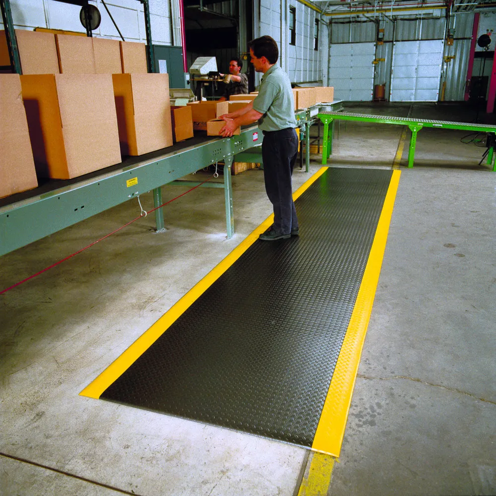 ALFOMBRA DE TRABAJO DIAMOND SOFTRED, S 6.K, ANCHO: 60CM, LARGO MáX.: 18 M, AMARILLO/NEGRO, €/M