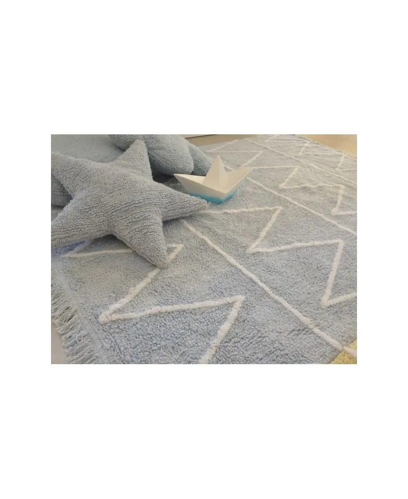 Alfombra Lavable Lorena Canals Hippy Blue
