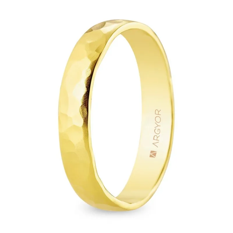 Alianza "Argyor" Martellato Grueso Oro 18k 3.5mm (5135554)