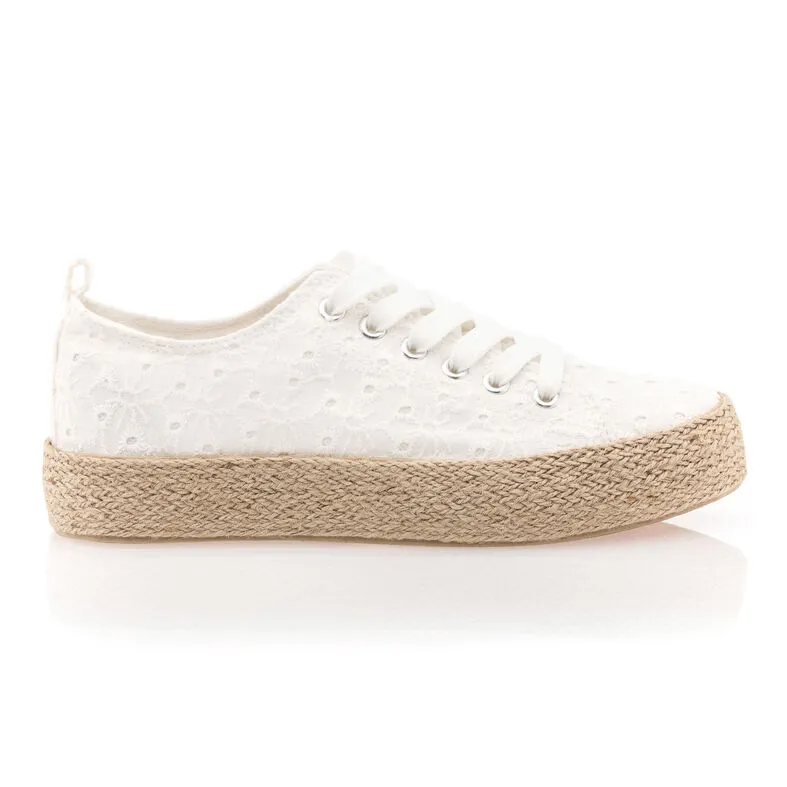 Alpargatas / suelas de esparto mujer blanco