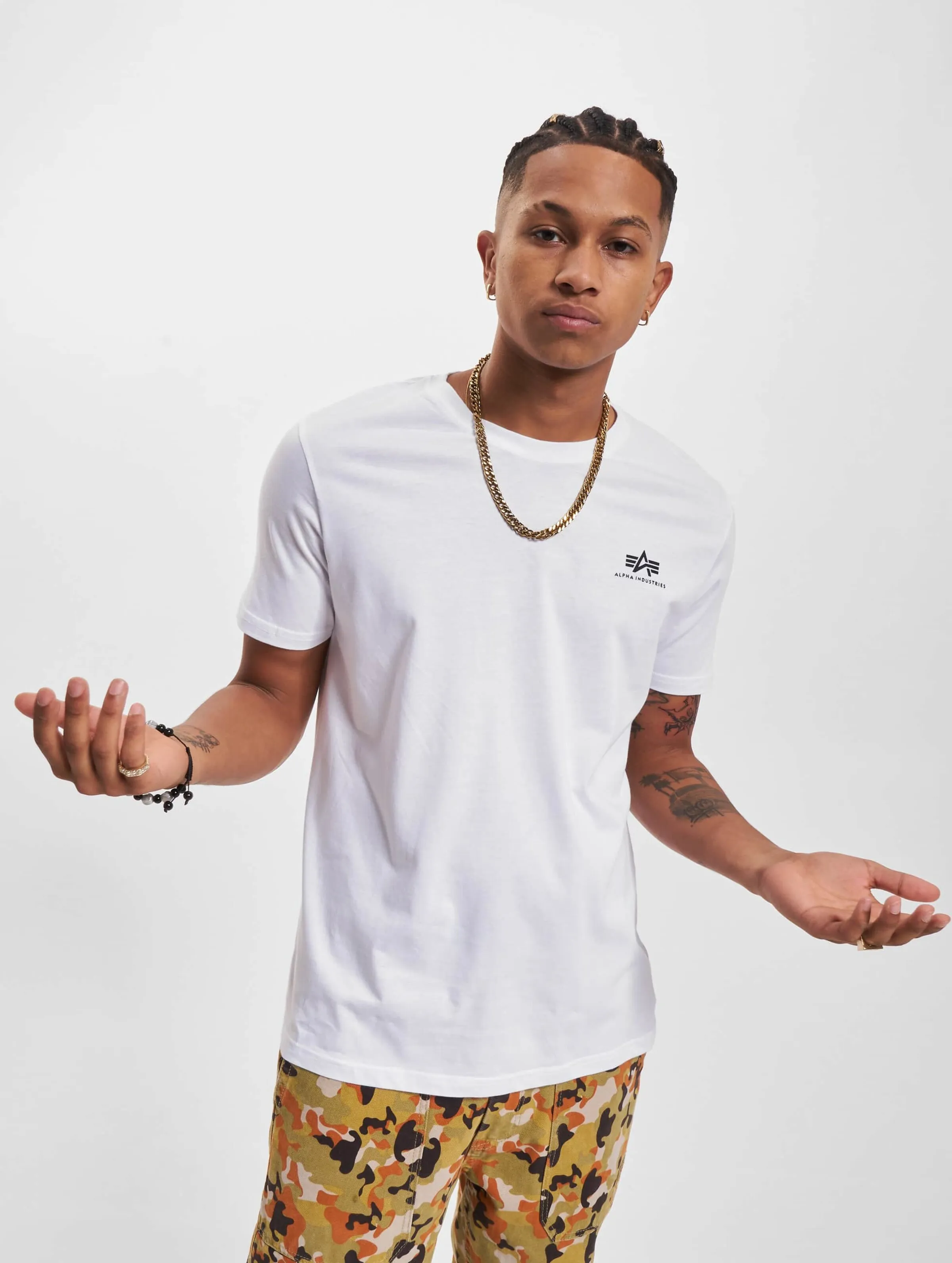ALPHA INDUSTRIES ALPHA INDUSTRIES BACKPRINT CAMO PRINT TSHIRT