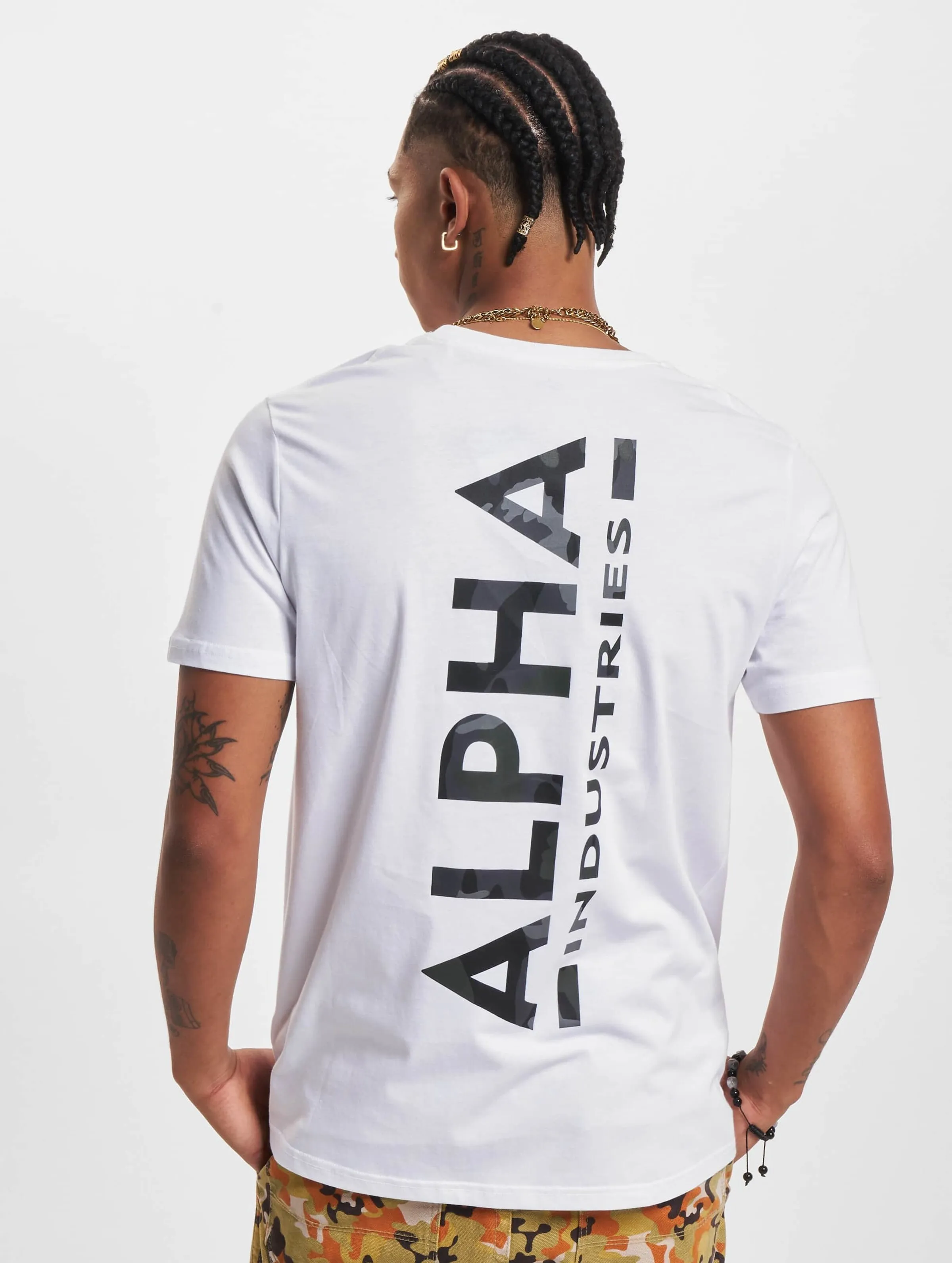 ALPHA INDUSTRIES ALPHA INDUSTRIES BACKPRINT CAMO PRINT TSHIRT