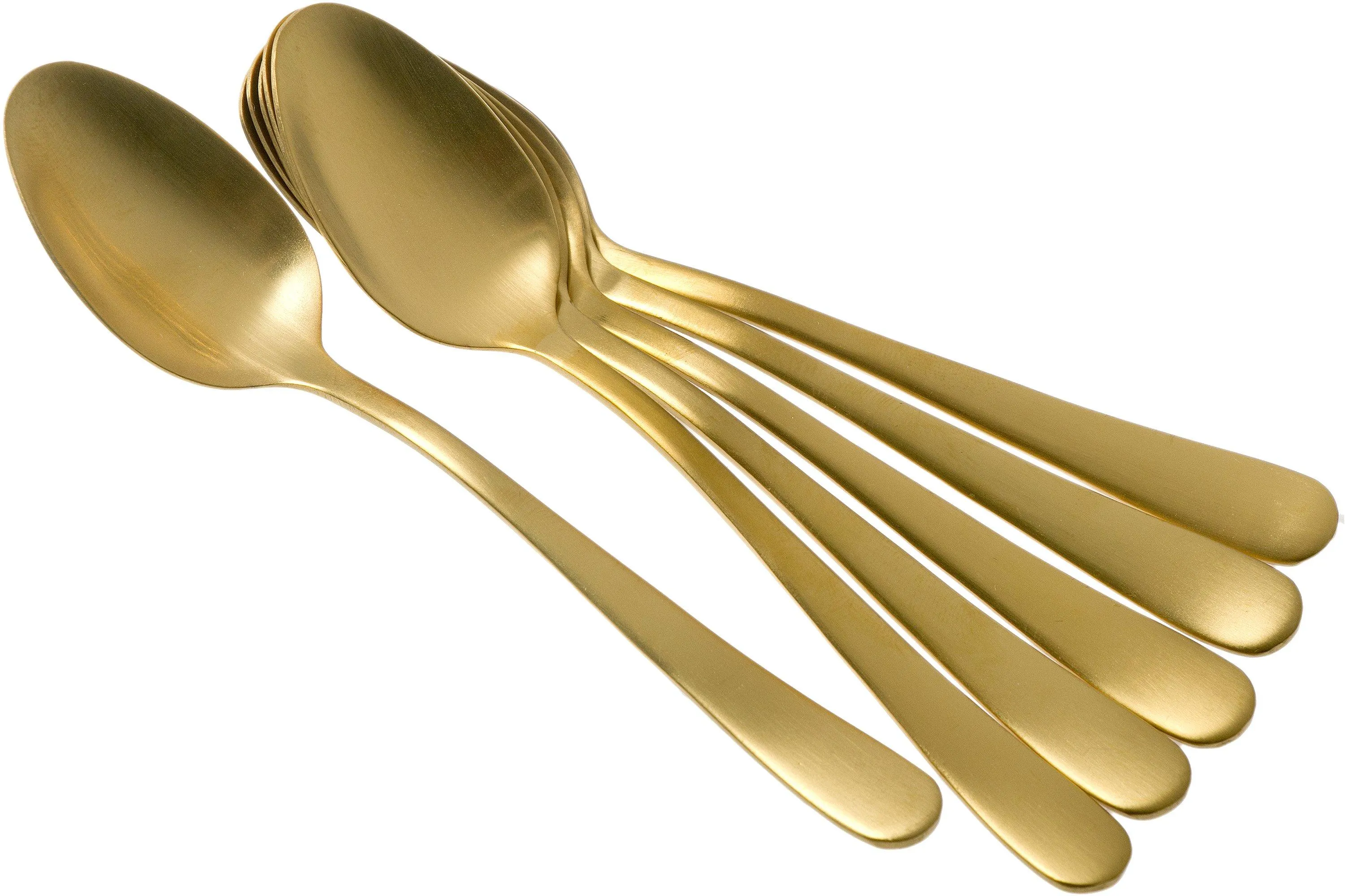 Amefa Austin 1410 seis cucharas de café oro mate