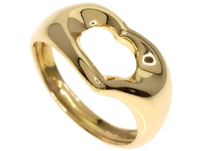 Anillo de banda de oro amarillo de 18K en forma de corazón Tiffany & Co. 