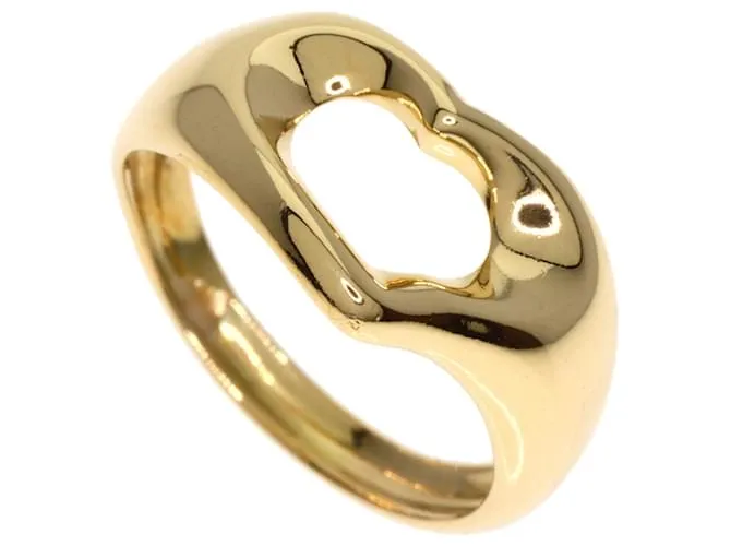 Anillo de banda de oro amarillo de 18K en forma de corazón Tiffany & Co. 
