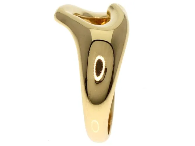 Anillo de banda de oro amarillo de 18K en forma de corazón Tiffany & Co. 