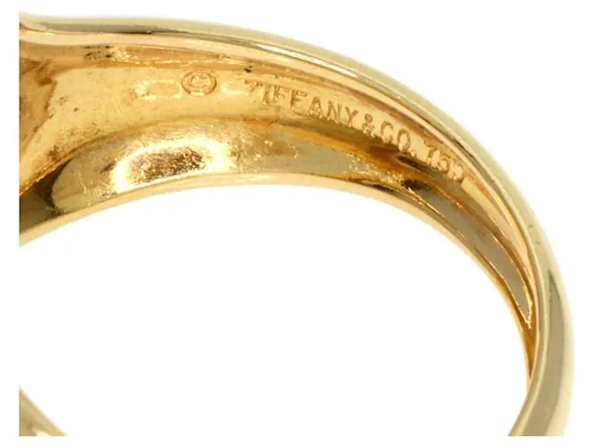 Anillo de banda de oro amarillo de 18K en forma de corazón Tiffany & Co. 