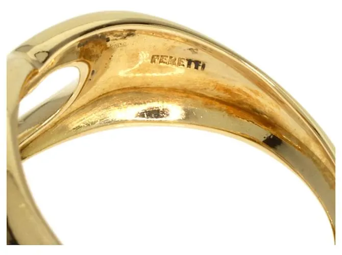 Anillo de banda de oro amarillo de 18K en forma de corazón Tiffany & Co. 