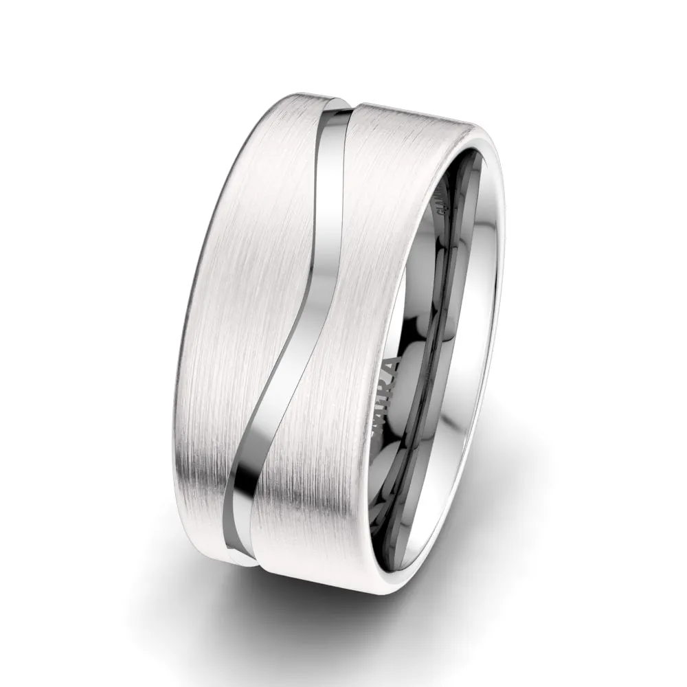 Anillo de hombre Bright Feather 10 mm