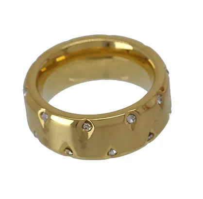 ANILLO EN ACERO DORADO CON CIRCONITAS 276_A2326A