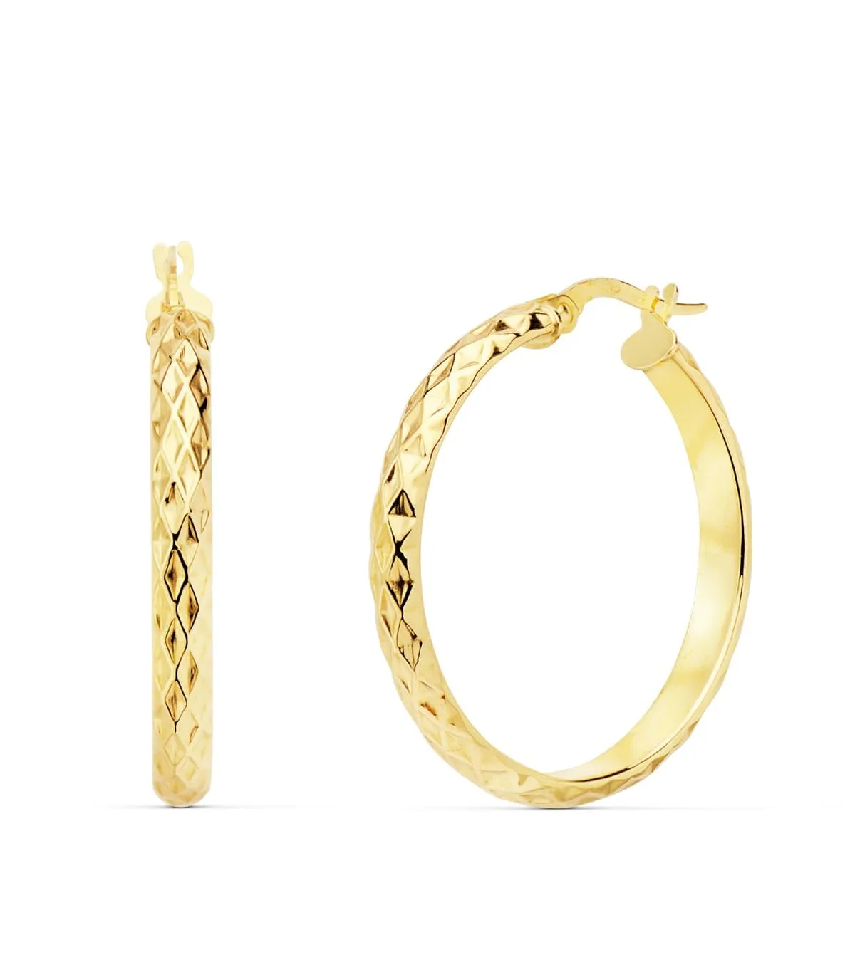 Aros Mujer Snake Oro Amarillo 18K 29 mm