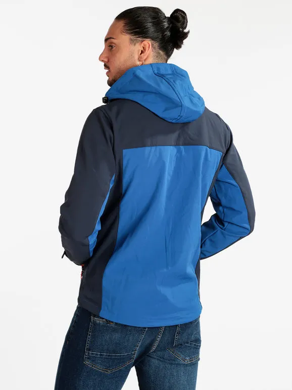 Athl Dpt Chaqueta impermeable hombre con capucha