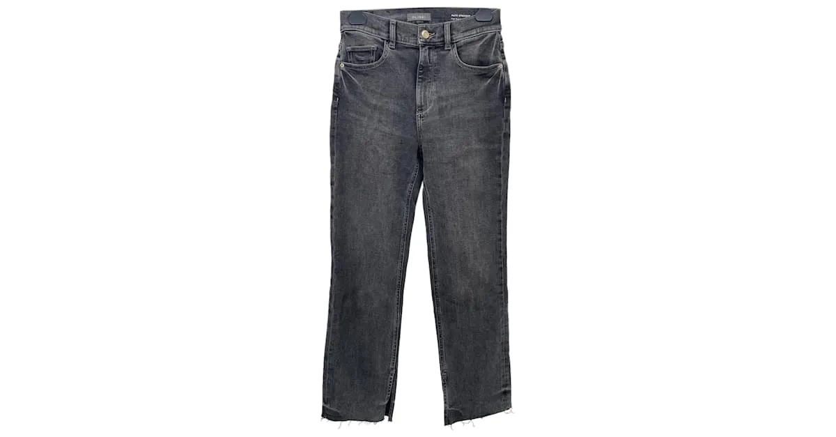 AUTRE MARQUE DL1961  PANTALONES VAQUEROS.FR 36 ALGODóN  ELASTANO NEGRO 