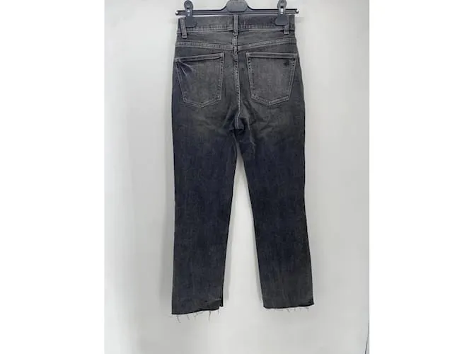 AUTRE MARQUE DL1961  PANTALONES VAQUEROS.FR 36 ALGODóN  ELASTANO NEGRO 