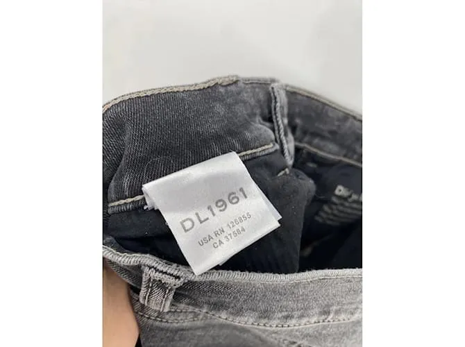 AUTRE MARQUE DL1961  PANTALONES VAQUEROS.FR 36 ALGODóN  ELASTANO NEGRO 