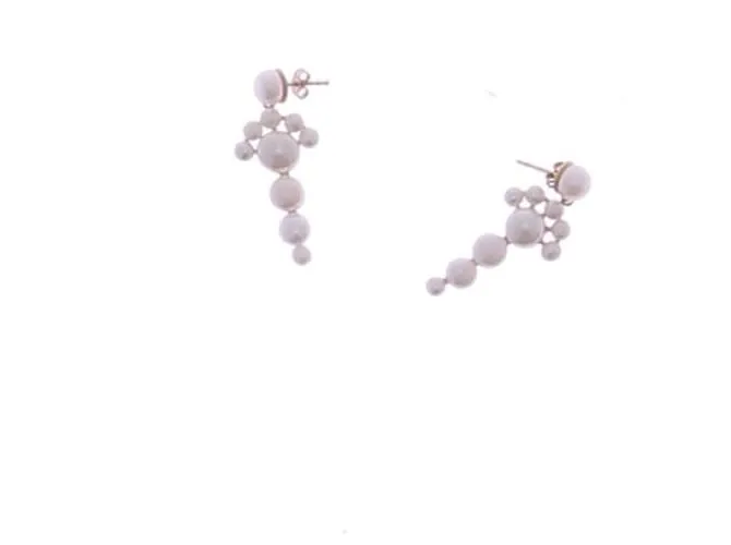 Autre Marque NO FIRMA / Pendientes SIN FIRMAR T.  metal Blanco 