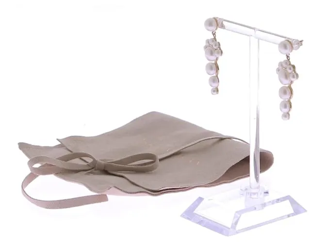 Autre Marque NO FIRMA / Pendientes SIN FIRMAR T.  metal Blanco 