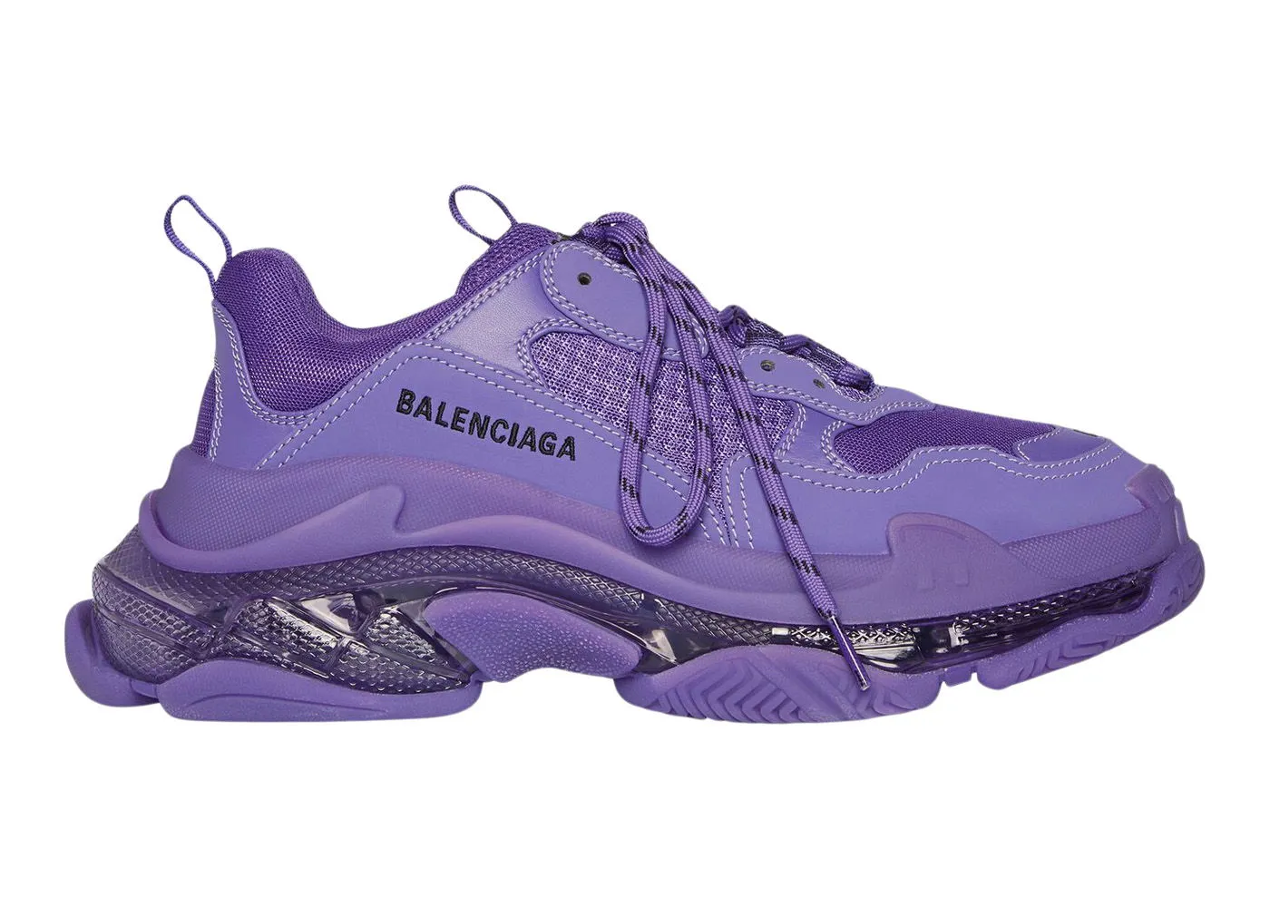 Balenciaga Triple S Clear Sole Deep Purple W