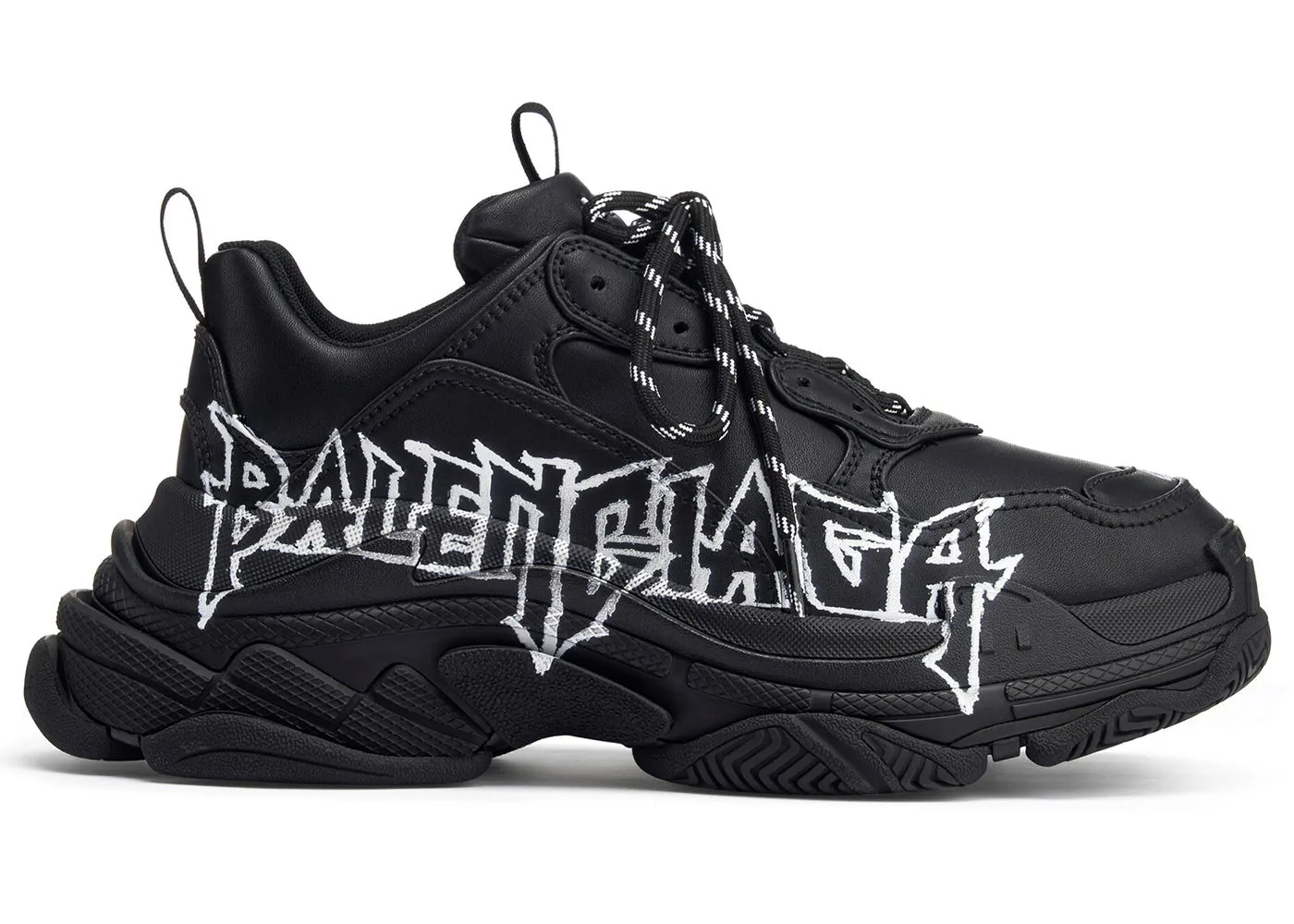 Balenciaga Triple S DIY "Metal Artwork Black"