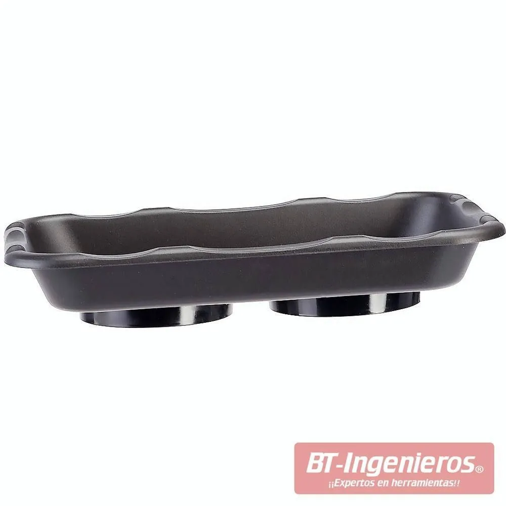 Bandeja magnetica doble de taller. ABS