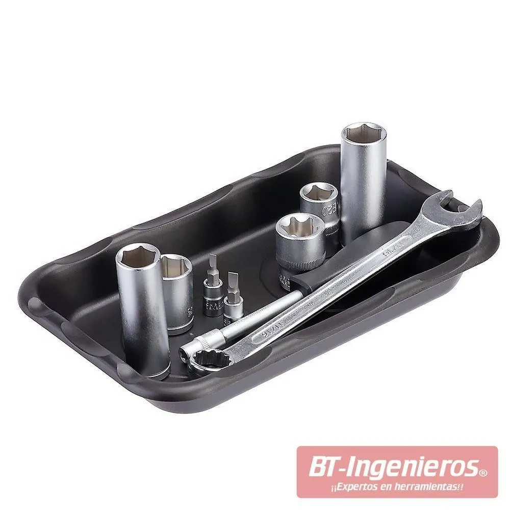 Bandeja magnetica doble de taller. ABS