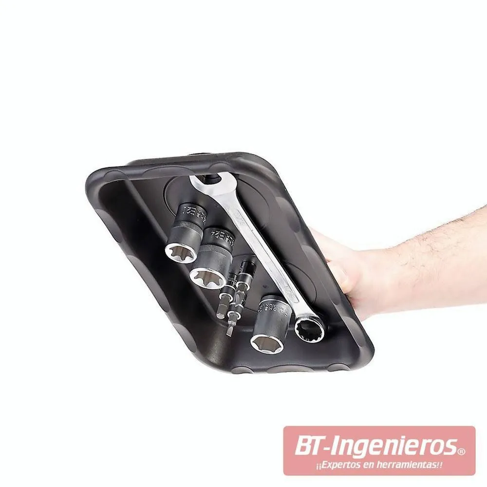Bandeja magnetica doble de taller. ABS