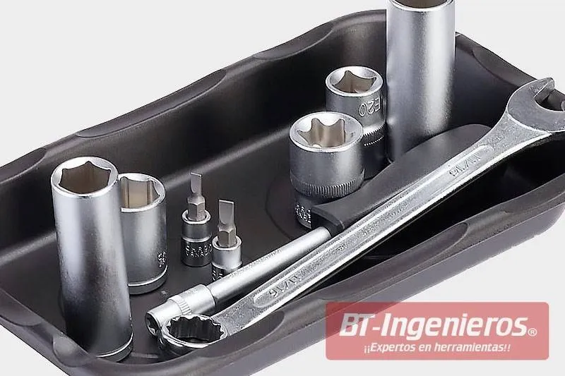 Bandeja magnetica doble de taller. ABS