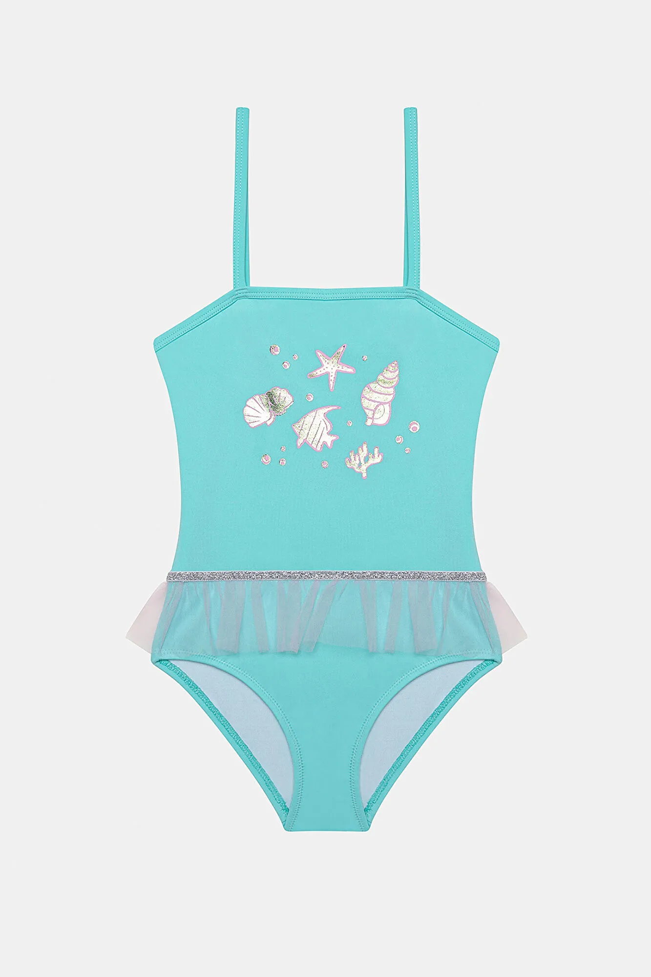 Bañador azul para niña