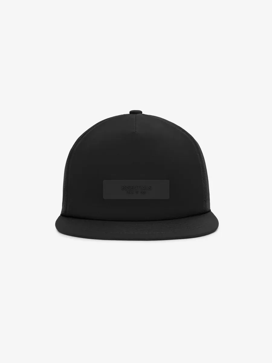 Baseball Cap Woven Black