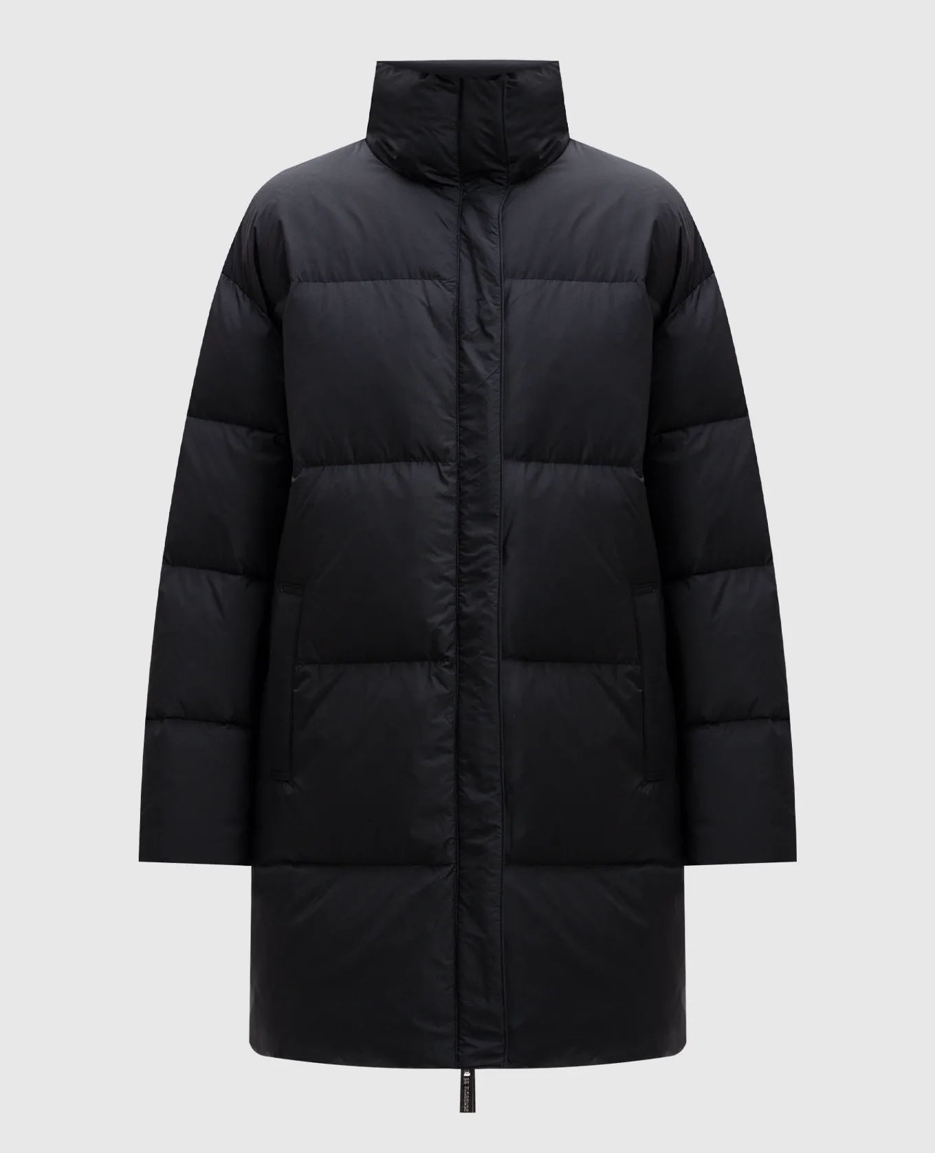 Be Florence Black leather down jacket