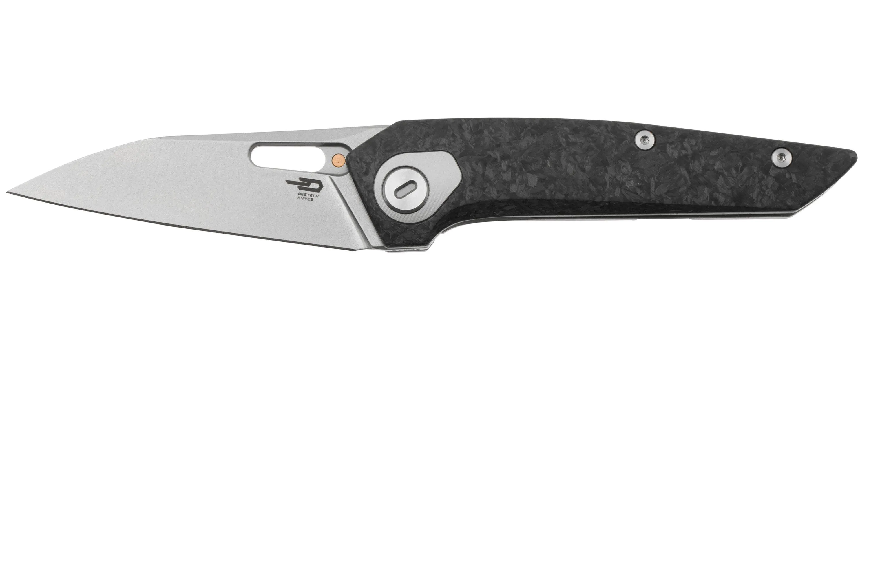 BESTECH VKVOID BT2305B, ELMAX, STONEWASHED TITANIUM CARBON FIBER, NAVAJA