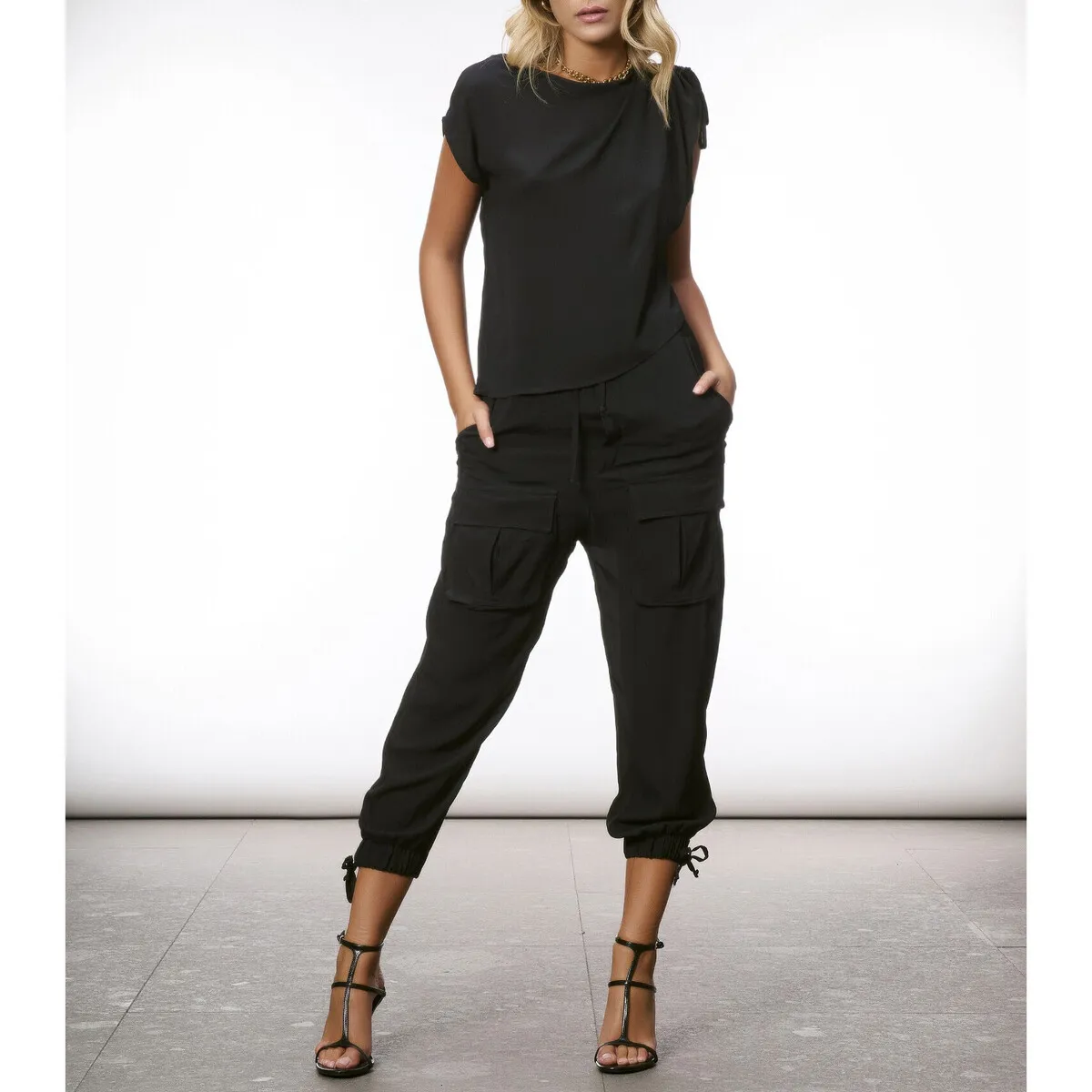 BLUSA CON ARRICCIO Art. S4JC193VU