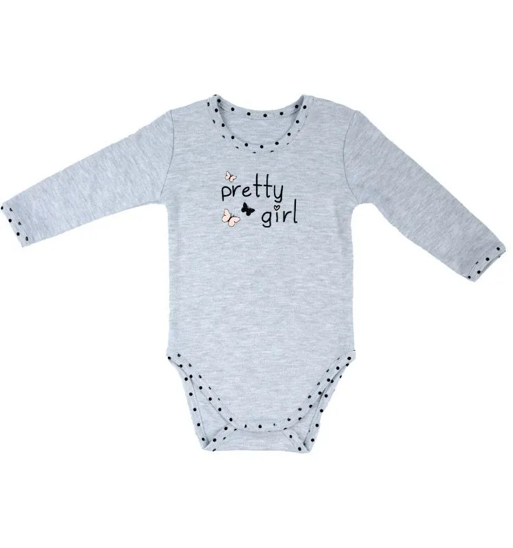 Body gris para bebé niña colección Naomi