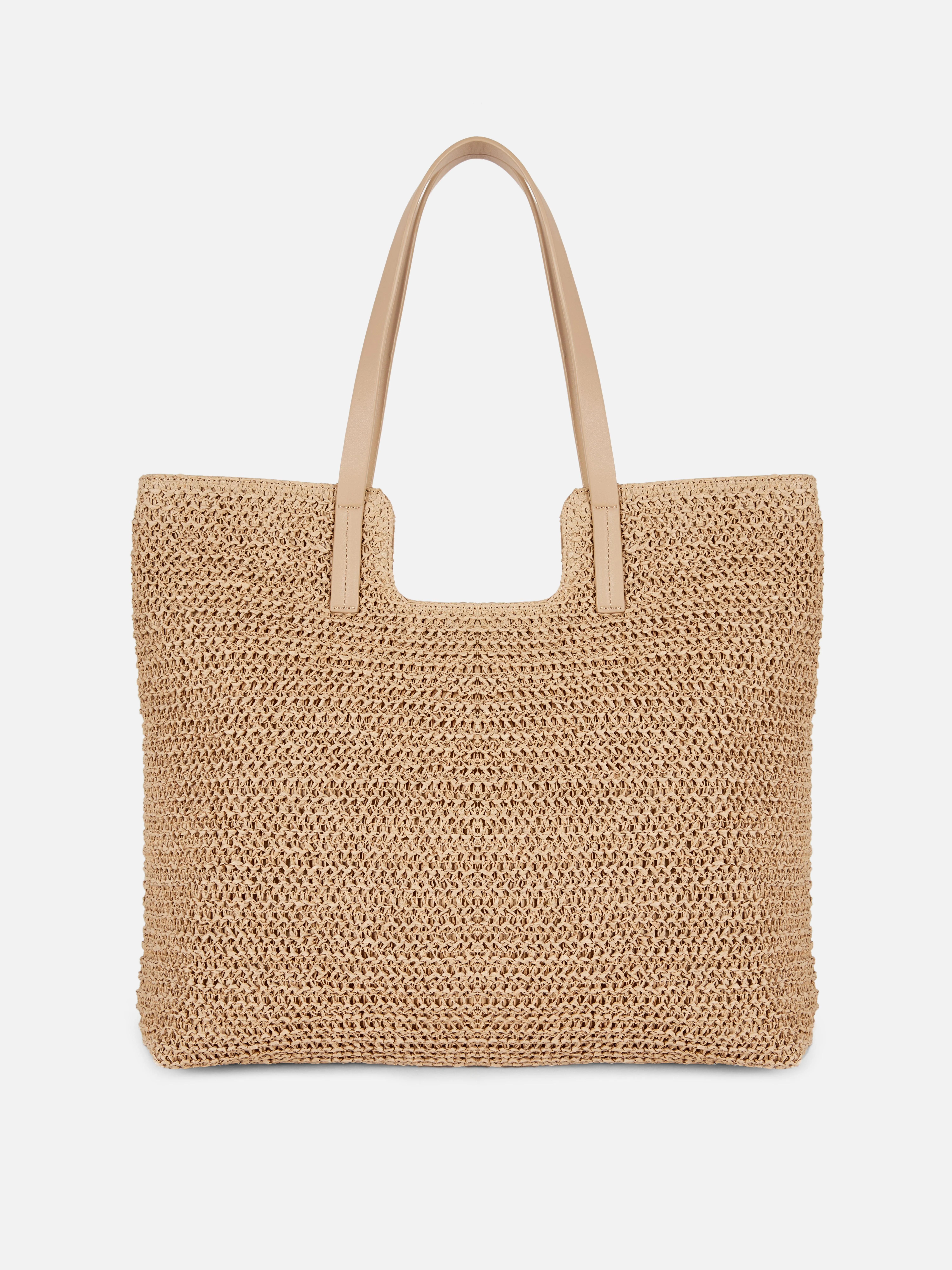 Bolso shopper de paja