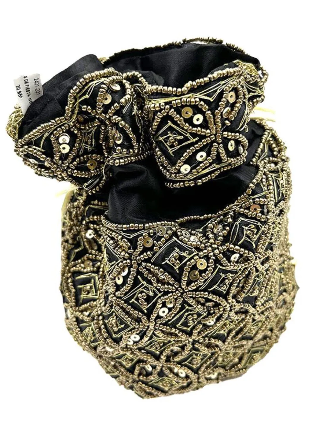BOLSOS DE FIESTA NEGROS Y DORADOS LIMOSNERA BODAS Y EVENTOS