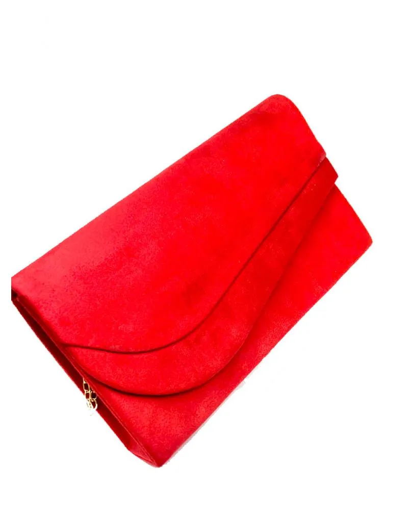 BOLSOS DE FIESTA ROJO DISEÑO ELEGANTE DE CARTERA EN ANTELINA