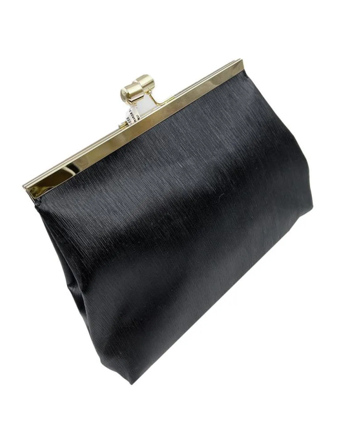 BOLSOS NEGROS DE FIESTA BOQUILLA ESTILO VINTAGE PARA EVENTOS Y BODAS