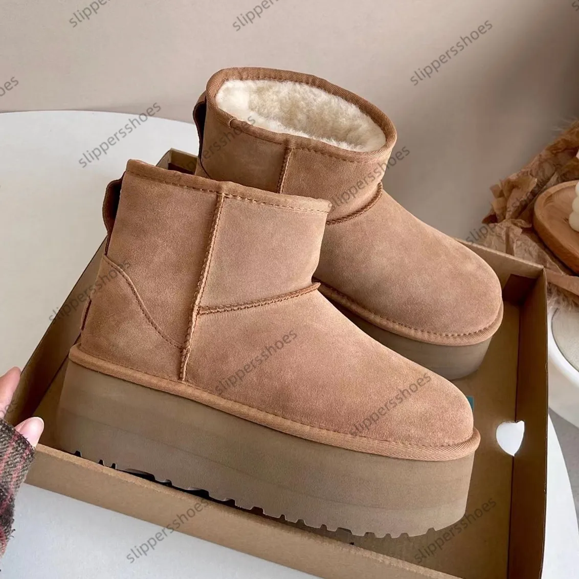 Botas de diseño para hombres y mujeres Australia zapatillas Tasman Plataforma para mujer Boties de invierno Boot de nieve clásic