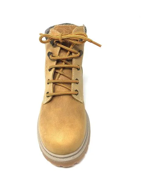 botin amarillo cordon