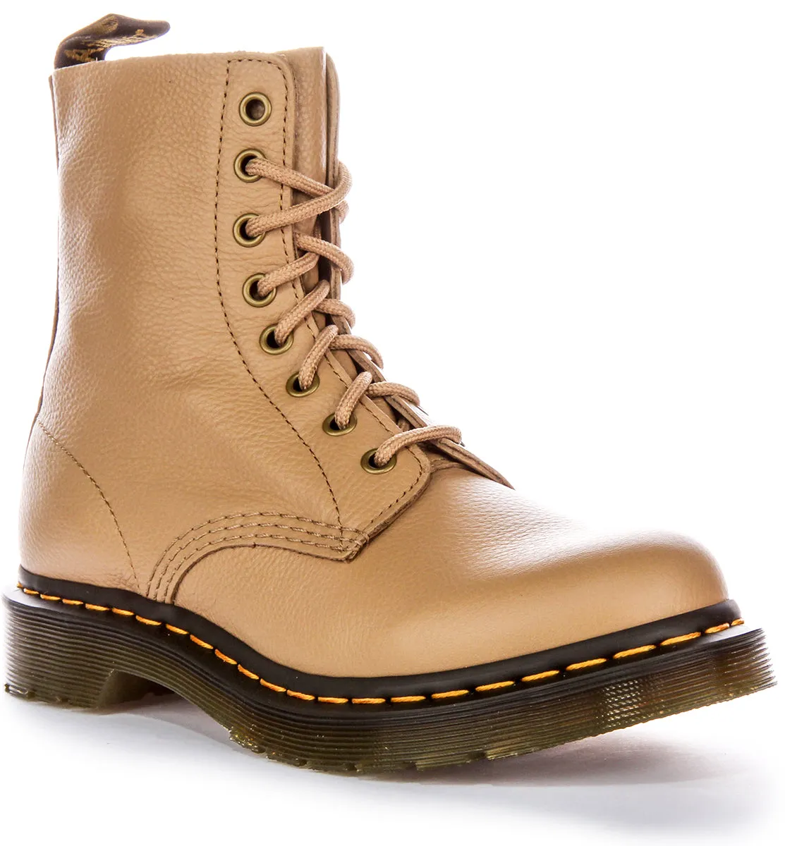 Botines de cuero para mujer Dr. Martens 1460 Pascal Savanah Virgina 8 Eye Clas en color canela