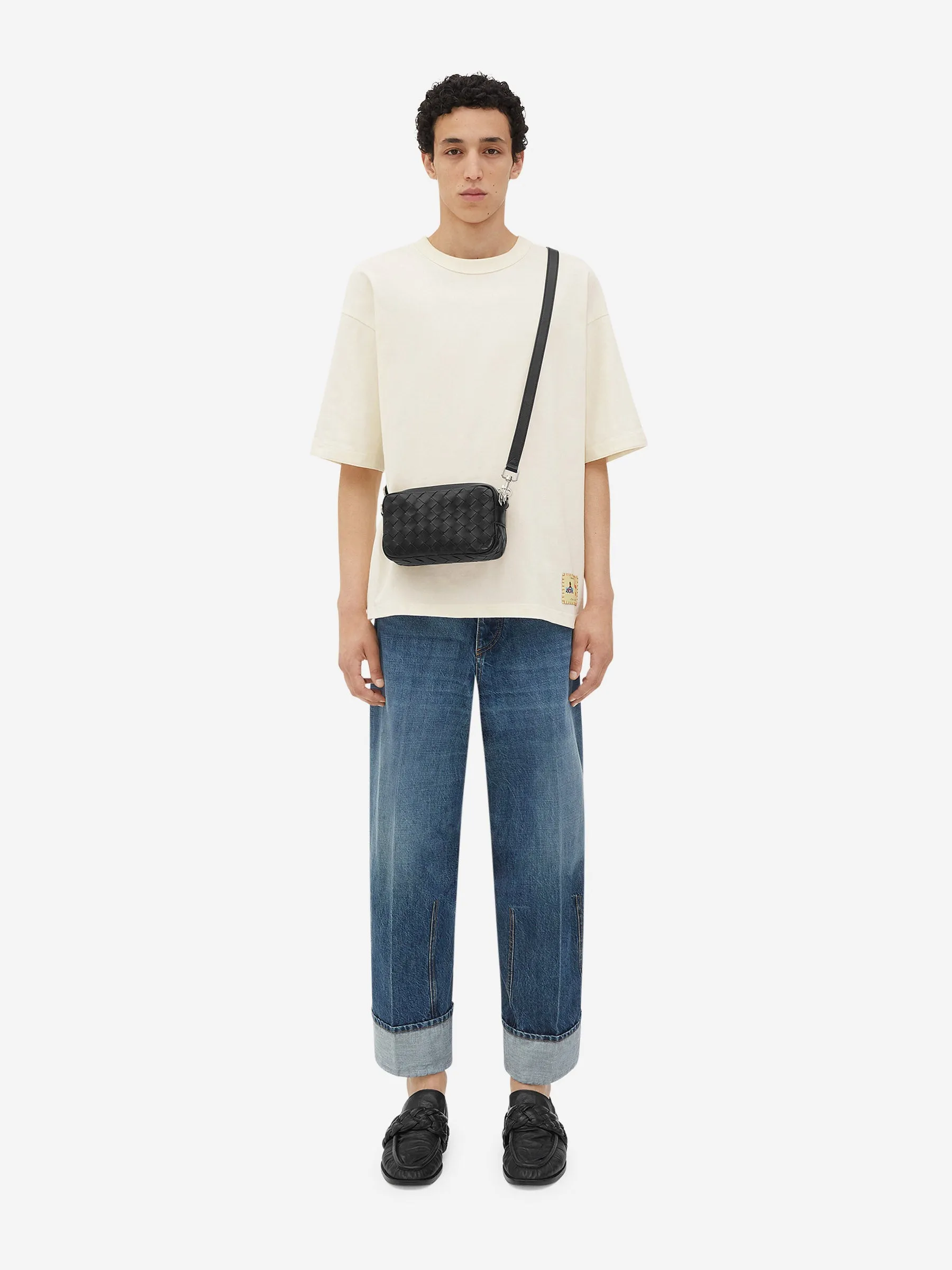 Bottega Veneta Bandolera Intrecciato Camera Bag