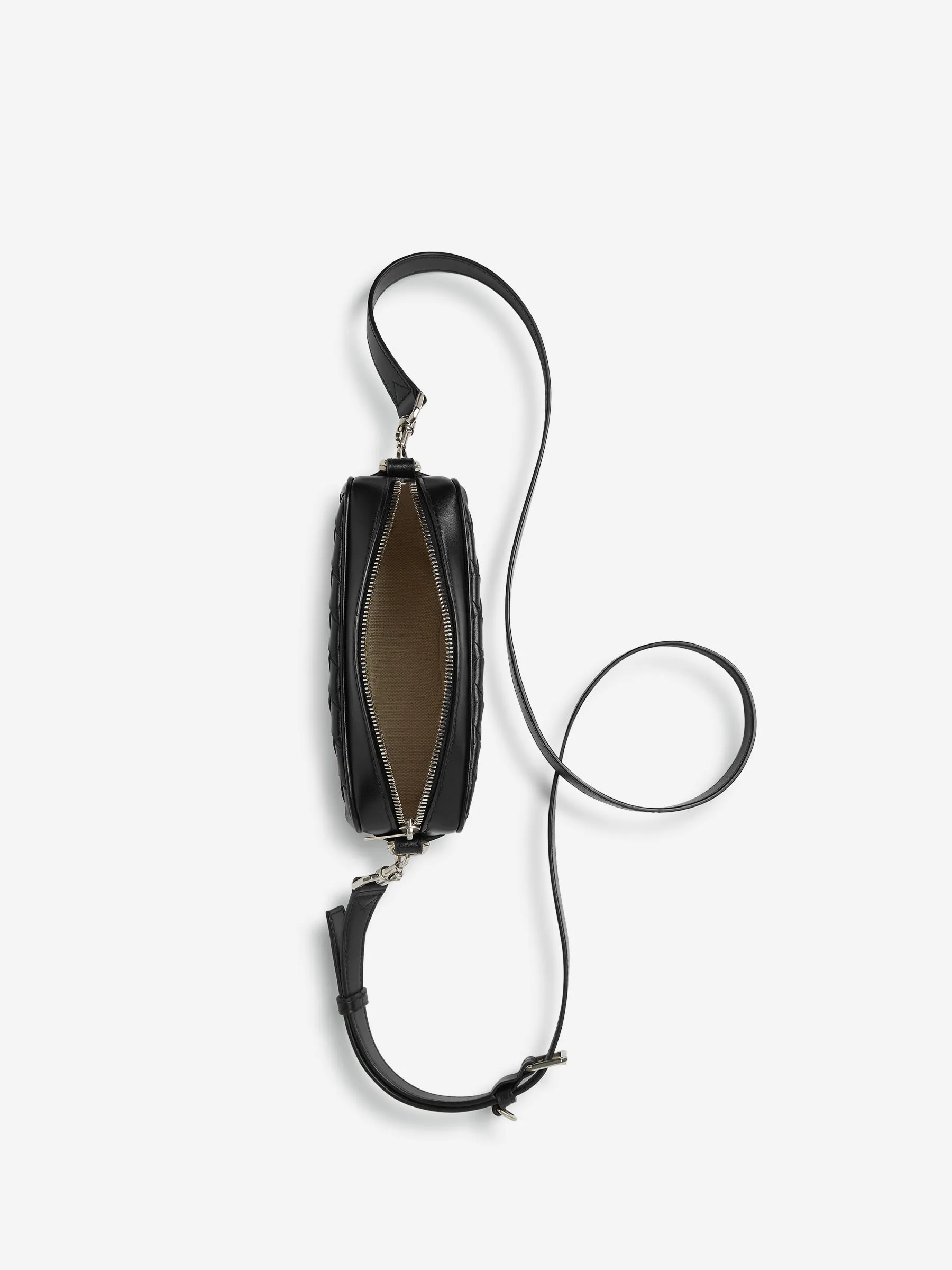 Bottega Veneta Bandolera Intrecciato Camera Bag