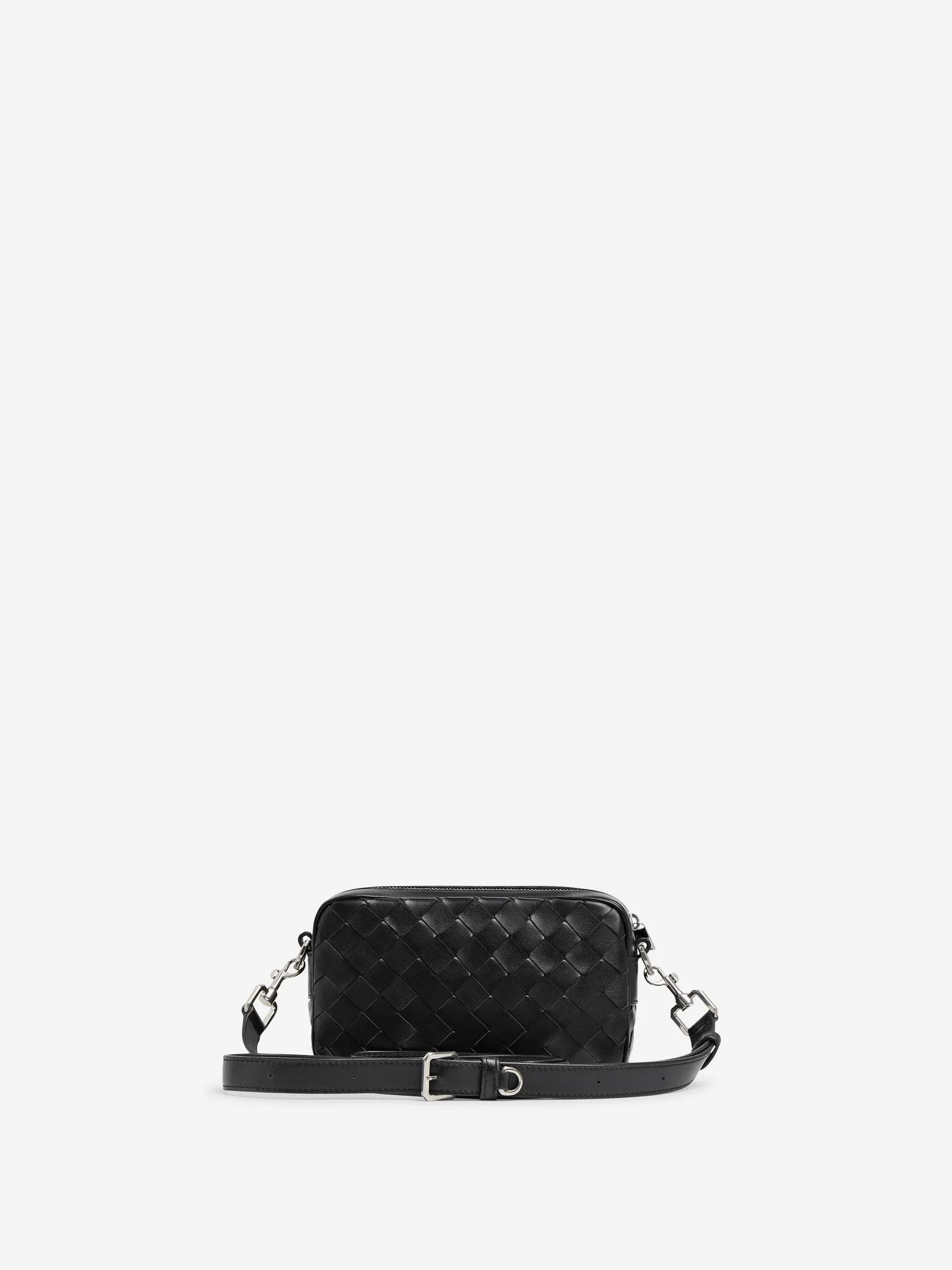 Bottega Veneta Bandolera Intrecciato Camera Bag